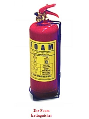 2kg Foam Fire Extinguisher as supplied by Attic Stairs Ireland
